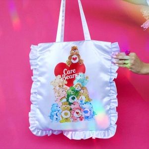 🚨NEW🚨Care Bears X Cakeworthy Ruffle Satin Tote